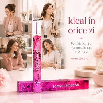 Parfum Forever Emotion 35 ml V.V. Love, Apă de Parfum Damă, Inspirat de Gucci Bamboo, Aromă Floral Lemnoasă cu Bergamotă, Crin, Ylang-Ylang, Vanilie și Ambră - Img 4