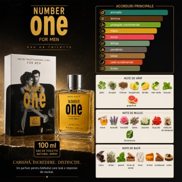 Parfum Number One, Apă de Toaletă Bărbat, 100 ml - Img 2
