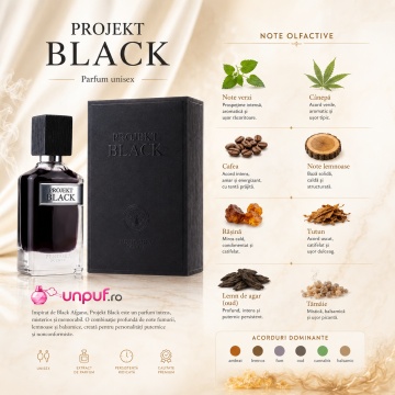 Parfum Project Black Pendora Scents 100 ml, Apa De Parfum, Barbati - Img 10