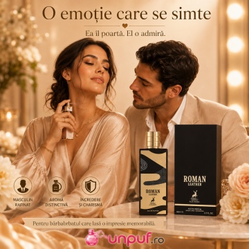 Parfum Roman Leather Maison Alhambra 80 ml, Apa De Parfum, Unisex - Img 5