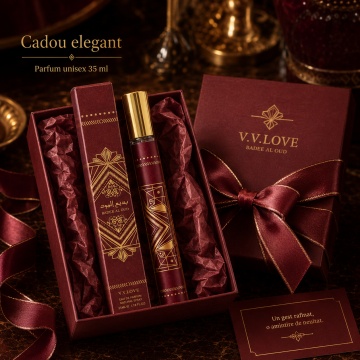 Parfum Unisex Arăbesc Bade’e Al Oud 35 ml V.V. Love, Apă de Parfum, Inspirat de Bade’e Al Oud Sublime Lattafa, Aromă Fructată Orientală cu Măr, Lici, Trandafir, Prune, Iasomie, Mușchi, Vanilie și Paciul - Img 4