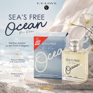 Parfum V.V. Love Sea’s Free Pour Femme Ocean, Apă de Parfum Damă, 100 ml - Img 2
