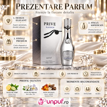 Riiffs Prive Platinum – Parfum 100 ML, unisex - Img 3