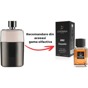 Set Apă de Parfum Lorinna Paris Parfum Coupable, de Bărbat, 50 ml si Gentuță Parfumuri - Img 2