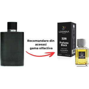 Set Apă de Parfum Lorinna Paris Parfum Profumo Black de Bărbat 50 ml si Gentuță Parfumuri - Img 2