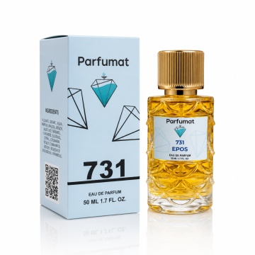 Set Apa de parfum Parfumat 731 EPOS, Dama, 50 ml si Gentuta cosmetice - Img 3