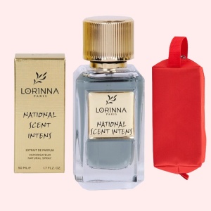 Set Extract de Parfum Lorinna Paris Parfum National Scent Intens, 50 ml, Unisex Damă Bărbat si Gentuță Parfumuri