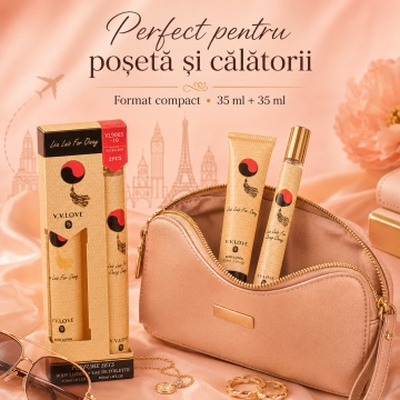 Set Lea Luis For Oway 2x35 ml, Apă de Toaletă Damă 35 ml + Cremă de Mâini Body Lotion 35 ml, Aromă Dulce Floral Fructată, Vanilată și Moscată, Note de Zmeură, Lici, Piper Roz, Gardenie, Trandafir, Violetă, Vanilie, Tonka și Mosc - Img 3