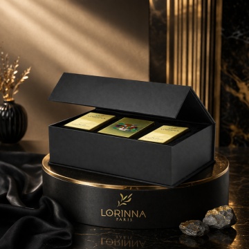 Set parfum Lorinna Paris Arabian Interlude & Cocaine & Vanilla Gold, 3 x 50 ml, Cutie cadouri parfum premium - Img 4
