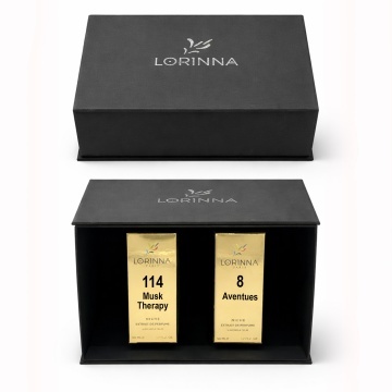 Set parfum Lorinna Paris Aventues & Musk Therapy, 2 x 50 ml, Cutie cadouri parfum premium