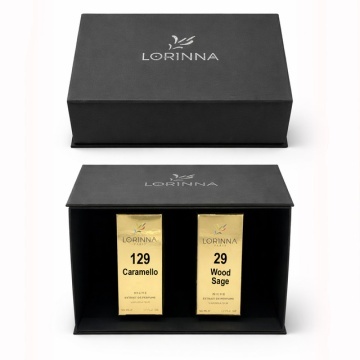 Set parfum Lorinna Paris, Wood Sage & Caramello, 2 x 50 ml, cutie cadou premium