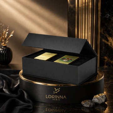 Set parfum Lorinna Paris Wood Sage & Gany Mood, 2 x 50 ml, Cutie cadouri parfum premium - Img 3