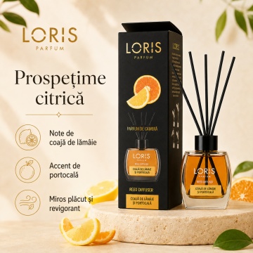 Set parfum odorizat de camera cu betisoare parfumate – Aromă Coaja de lamaie si portocala, 120 ml - Img 2