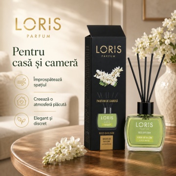 Set parfum odorizat de camera cu betisoare parfumate, miros placut persistent, LORIS PARFUM, esenta Adiere de Salcam, 120 ml - Img 3