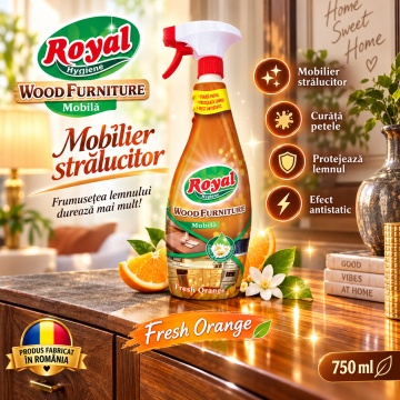 Solutie curatare mobila si lemn Royal Hygiene Wood Furniture – 750 ml - Img 5