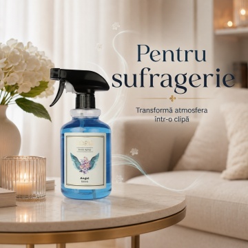 Spray Odorizant Loris Pafum Angel, 500 ml, pentru Cameră, Hol, Baie și Auto, Aromă Delicată și Persistentă - Img 5