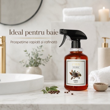 Spray Odorizant Loris Pafum Coffee, 500 ml, pentru Cameră, Hol, Baie și Auto, Aromă de Cafea - Img 4