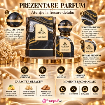 Auraa Desire Noir Grit – Parfum Extract de parfum 100 ml, unisex - Img 3
