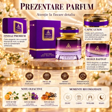 Auraa Desire Purple Bliss – Parfum Extract de parfum 100 ml, bărbați - Img 3