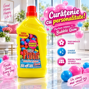 Detergent Pardoseli Cloret Bubble Gum – 1 L - Img 2