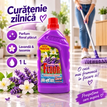Detergent Pardoseli Cloret Lavandă și Iasomie – 1 L - Img 2