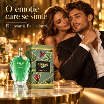Fragrance World Urban Man Paradise – Parfum EDP 90 ml, bărbați - Img 5