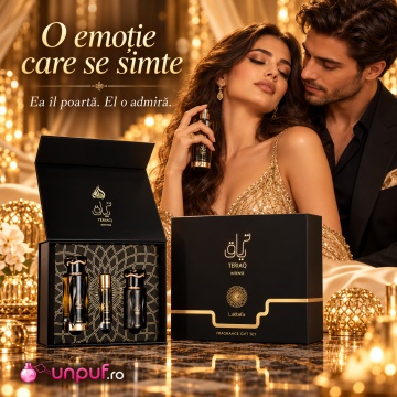 Lattafa Set Cadou Teriaq Intense – Apă de parfum 3 pcs + 100 ml, unisex - Img 4