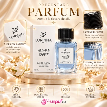 Lorinna Paris Aller Sport Nr. 252 – Apă de parfum 50 ml, bărbați - Img 3
