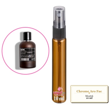 Mostra fiola din Chrome Aro Fac, decant sticla cu pulverizator - Img 4