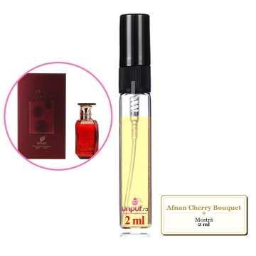 Mostra fiola din Parfumul Afnan Cherry Bouquet, decant sticla cu pulverizator - Img 2