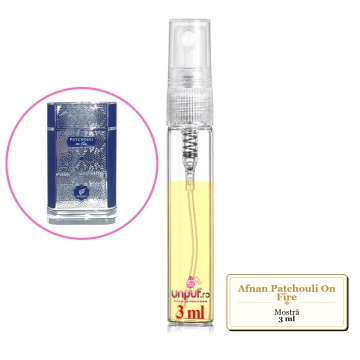 Mostra fiola din Parfumul Afnan Patchouli On Fire, decant sticla cu pulverizator - Img 3