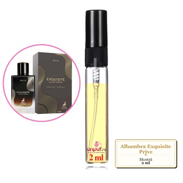 Mostra fiola din Parfumul Alhambra Exquisite Prive, decant sticla cu pulverizator - Img 1