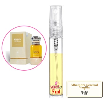 Mostra fiola din Parfumul Alhambra Sensual Vanilla, decant sticla cu pulverizator - Img 4