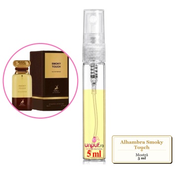 Mostra fiola din Parfumul Alhambra Smoky Touch, decant sticla cu pulverizator - Img 4