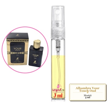 Mostra fiola din Parfumul Alhambra Your Touch Oud, decant sticla cu pulverizator - Img 3