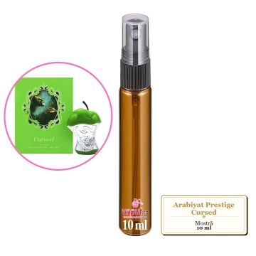 Mostra fiola din Parfumul Arabiyat Prestige Cursed, decant sticla cu pulverizator