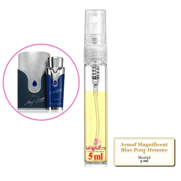 Mostra fiola din Parfumul Armaf Magnificent Blue Pour Homme, decant sticla cu pulverizator - Img 4