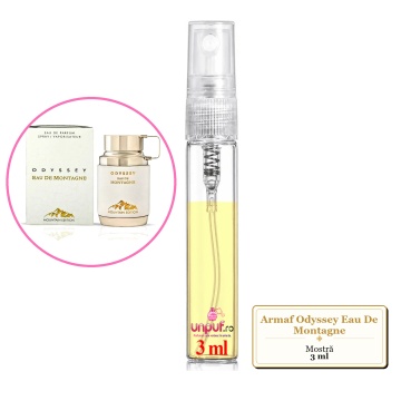 Mostra fiola din Parfumul Armaf Odyssey Eau De Montagne, decant sticla cu pulverizator - Img 3