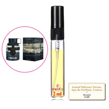 Mostra fiola din Parfumul Armaf Odyssey Nexus, Apa de Parfum, Unisex, decant sticla cu pulverizator - Img 4