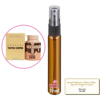 Mostra fiola din Parfumul Armaf Odyssey Toffee Coffee, Apa De Parfum Unisex, decant sticla cu pulverizator