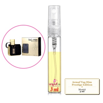 Mostra fiola din Parfumul Armaf Tag Him Prestige Edition, decant sticla cu pulverizator - Img 3