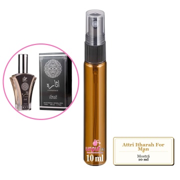 Mostra fiola din Parfumul Attri Itharah For Man, decant sticla cu pulverizator - Img 3