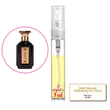 Mostra fiola din Parfumul Attri Remal Althahab For Men, decant sticla cu pulverizator - Img 4