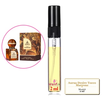 Mostra fiola din Parfumul Auraa Desire Tocco Marrone, decant sticla cu pulverizator - Img 1