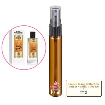 Mostra fiola din Parfumul Emper Blanc Collection Emper Vanilla Tobacco, decant sticla cu pulverizator - Img 3