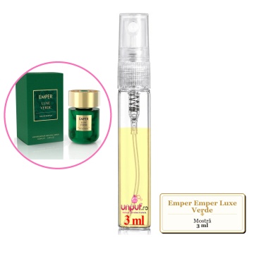 Mostra fiola din Parfumul Emper Emper Luxe Verde, decant sticla cu pulverizator - Img 3