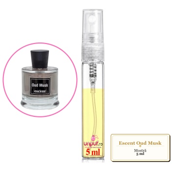 Mostra fiola din Parfumul Escent Oud Musk, decant sticla cu pulverizator - Img 4