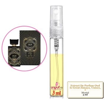 Mostra fiola din Parfumul Extract De Parfum Oud Is Great Zimaya, Unisex,, decant sticla cu pulverizator - Img 3