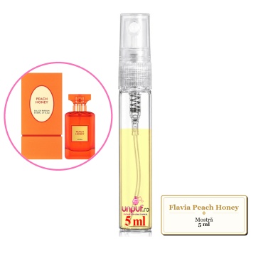 Mostra fiola din Parfumul Flavia Peach Honey, decant sticla cu pulverizator - Img 4