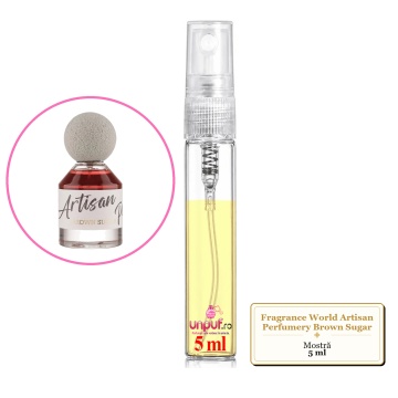 Mostra fiola din Parfumul Fragrance World Artisan Perfumery Brown Sugar, decant sticla cu pulverizator - Img 4